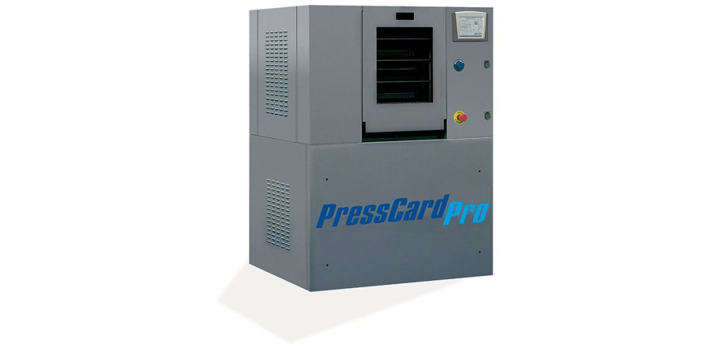 PressCard Pro, front view of MGI Digital Technology equipment