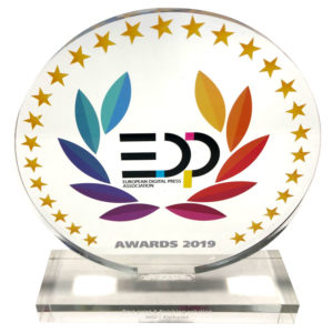 trophée European Digital Press Association EDP awards 2019