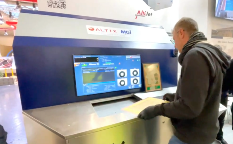 Productronica 2023 - first video of the AltiJet, from MGI and Altix
